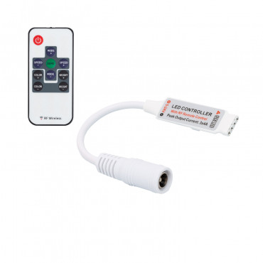 Product Mini Controlador Fita LED RGB 12-24V , Dimmer por Controle Remoto RF 