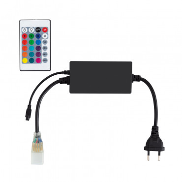 Product Controlador Fita LED RGB 220V UltraPower, Controlo Remoto IR 24 Botões