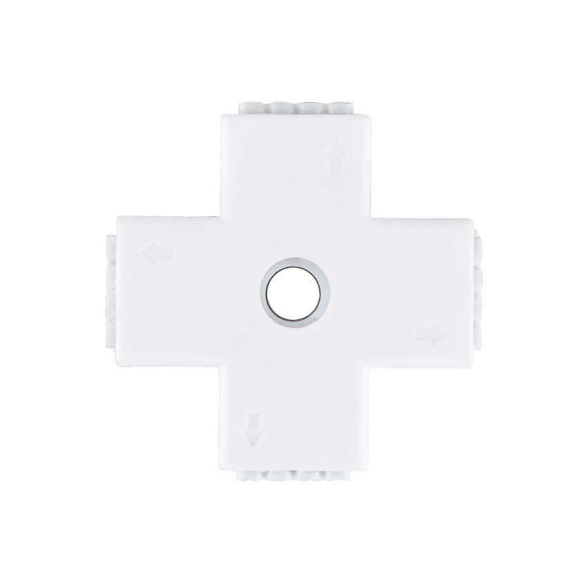 Conector Rápido Tipo 'X' Tira LED 12/24V RGB
