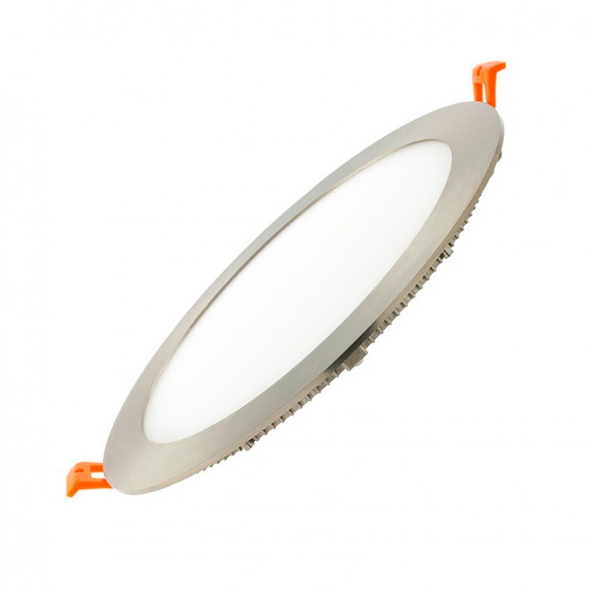 Producto de Placa LED 18W Circular SuperSlim Silver Corte Ø 205 mm