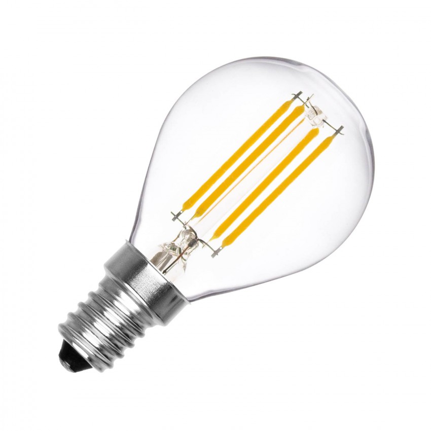 Lâmpada LED E14 Filamento G45 4W 360 lm