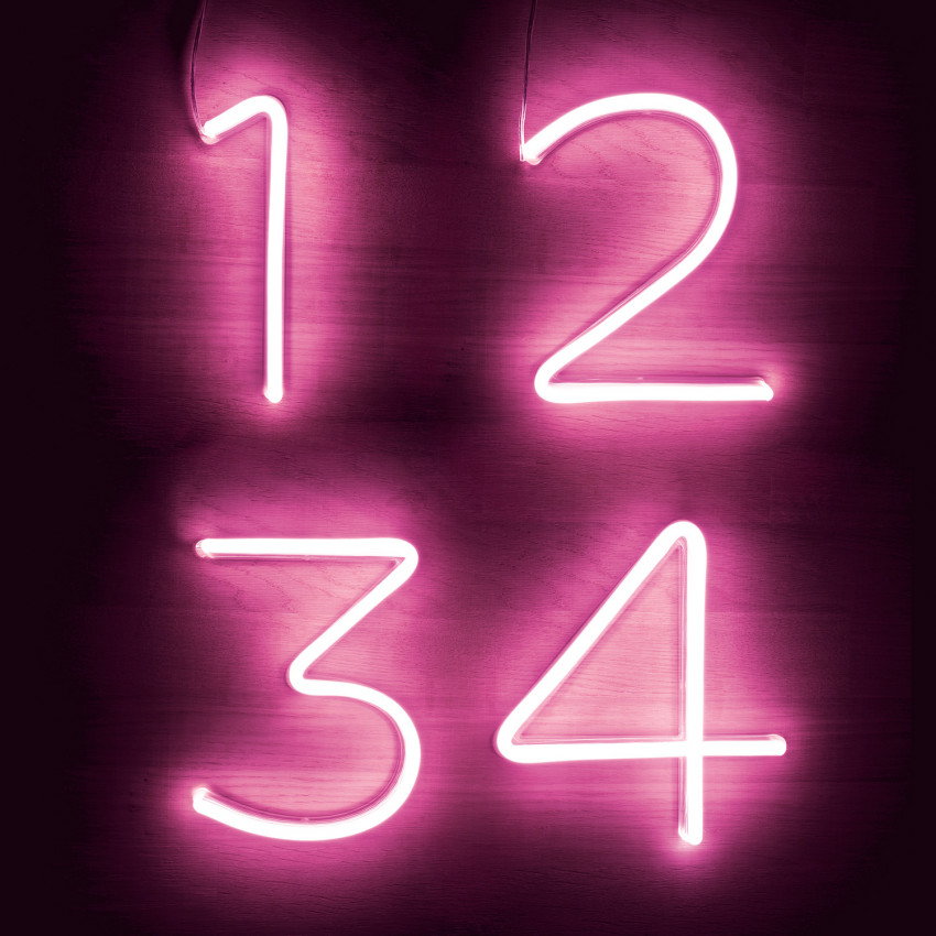Produto de Números e Simbolos Neon LED Rosa