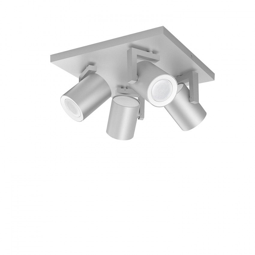 Aplique de Teto LED White Cor Argenta 4x6W PHILIPS Hue 