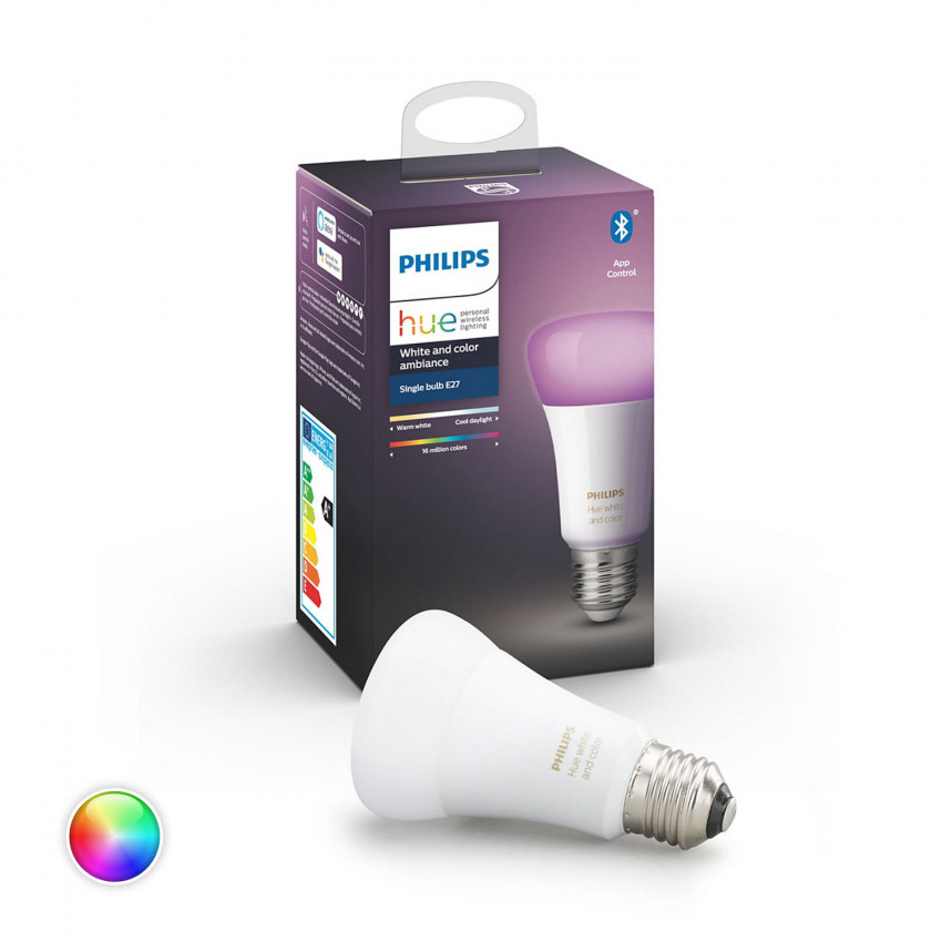 Producto de Bombilla Inteligente LED E27 6.5W A60 PHILIPS Hue White Color
