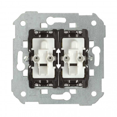 Comprar tecla doble interruptor-conmutador simon 82 aluminio mate a precio  online