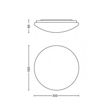 Produto de Plafón LED Cinza 17W PHILIPS Twirly
