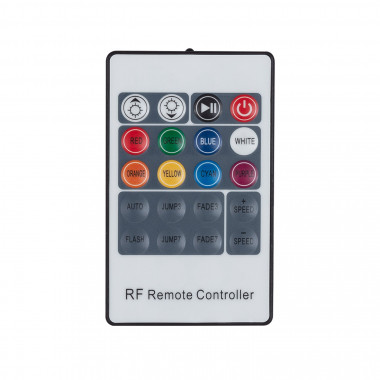 Produto de Controlador Regulador Fita LED RGB 12/24V DC com Comando RF
