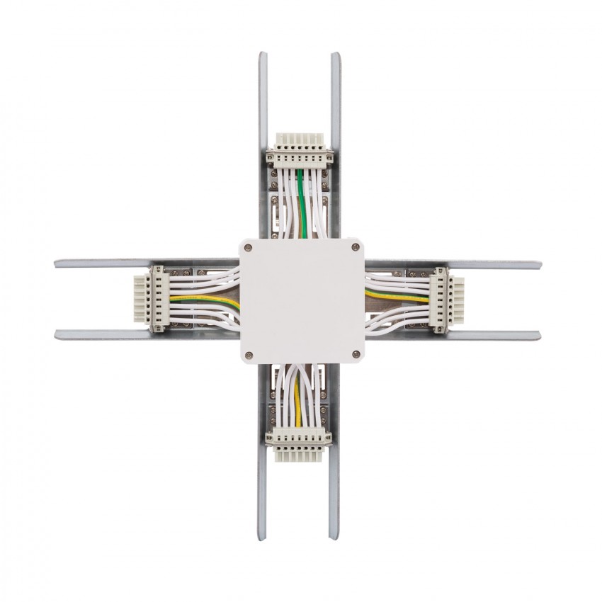 Conector Tipo X para Barra Lineal LED Trunking 
