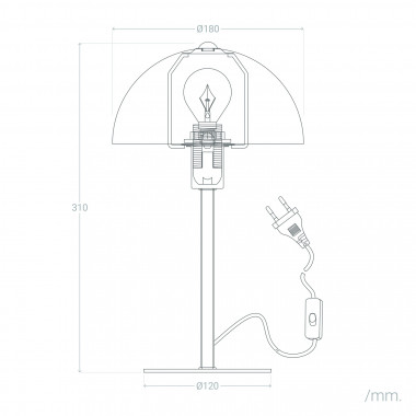 Lámpara de Mesa LED Portátil a Pilas Junín - efectoLED
