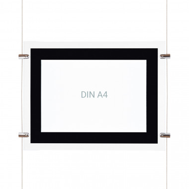 Kit Cartaz Exposição LED DIN A4