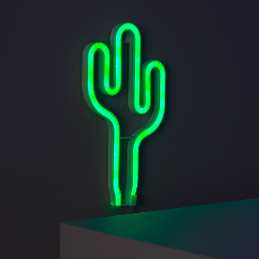 Neon LED Cactus com Bateria