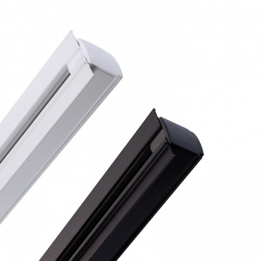 Producto de Carril Trifásico Empotrable Aluminio para Focos LED 1 Metro 