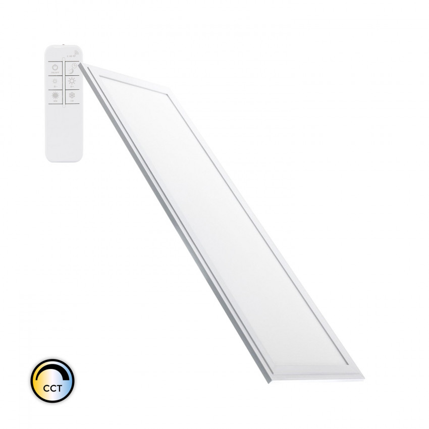 Painel LED 120x30cm 40W 3600lm CCT Seleccionável com Comando