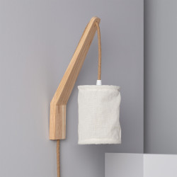 Lámpara de Pared de Madera y Metal Kanzu