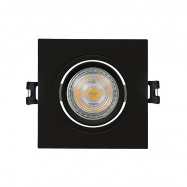 Produto de Aro Downlight Quadrado Basculante para Lámpada LED GU10 / GU5.3 Corte Ø 75 mm