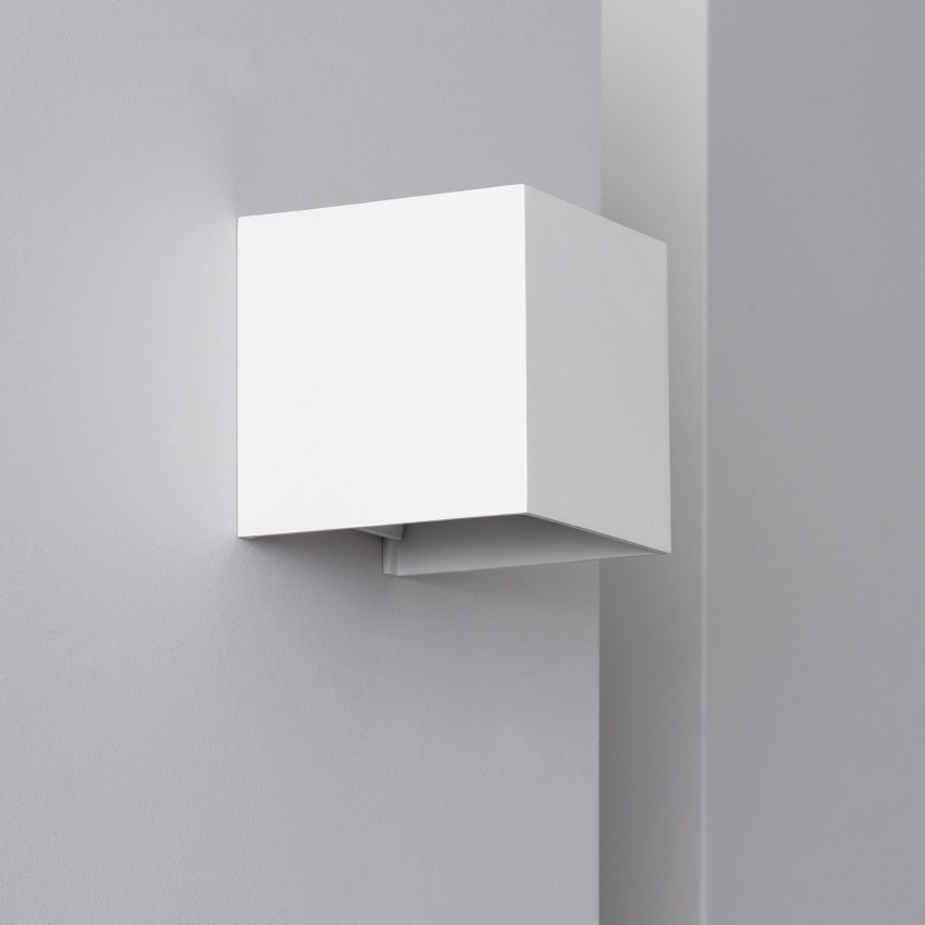 Aplique de Parede Exterior LED 6W Alumínio Iluminação Dupla Eros Branco