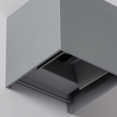 Producto de Aplique de Pared Exterior LED 6W Aluminio Iluminación doble Cara Eros Gris