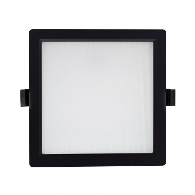 Producto de Downlight LED 25W SAMSUNG New Aero Slim Cuadrado 130 lm/W Microprismático (UGR17) LIFUD Negro Corte 165x165 mm