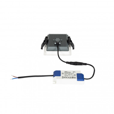 Producto de Downlight LED 10W SAMSUNG New Aero Slim Cuadrado 130 lm/W Microprismático (UGR17) LIFUD Corte 85x85 mm