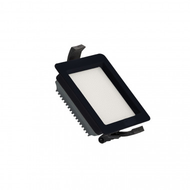Producto de Downlight LED 10W SAMSUNG New Aero Slim Cuadrado 130 lm/W Microprismático (UGR17) LIFUD Negro Corte 85x85 mm