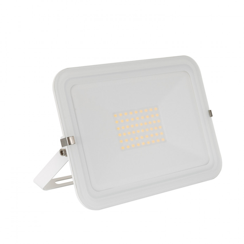 Foco Projetor LED 50W 120lm/W IP65 Slim Cristal Branco