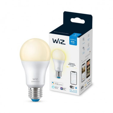 Producto de Bombilla Inteligente LED E27 8W 806 lm A60 WiFi + Bluetooth Regulable WIZ  