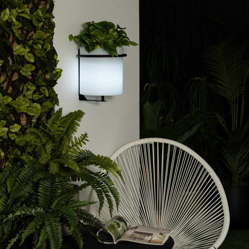 Macetero LED Colgante RGBW 24cm Recargable IP65 2,5W