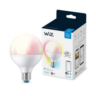 Producto de Bombilla Inteligente LED E27 11W 1055 lm G95 WiFi + Bluetooth Regulable RGB+CCT WIZ 