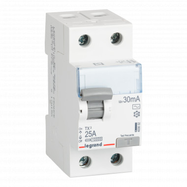 Disjuntor Diferencial Industrial 2P-30mA 25-40A 10kA Classe AC LEGRAND TX³ 403032
