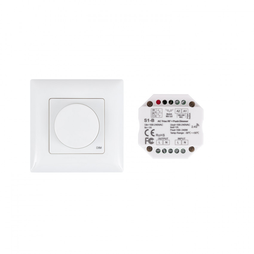 Regulador Interruptor LED Triac Sin Cables