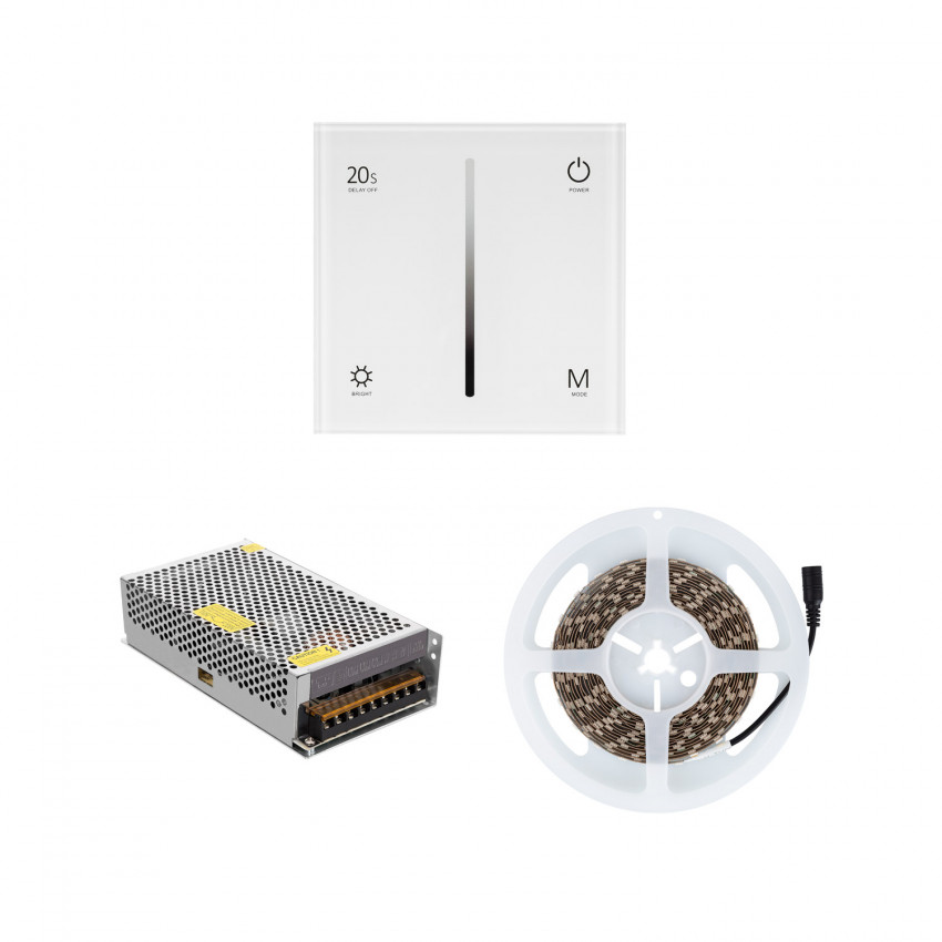 Controlador Táctil con Regulador RF Para Tira LED Monocolor 12/24 V DC