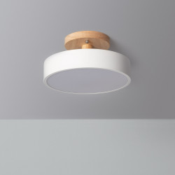 Lámpara de Techo LED 12W Madera y Metal CCT Seleccionable Whisty