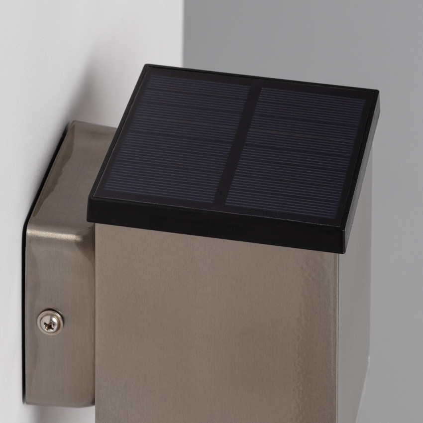 Produto de Aplique de Parede Exterior Solar LED de Alumínio Jafaro