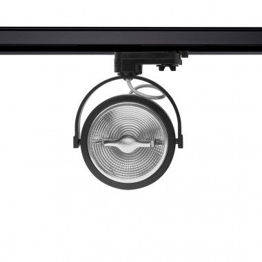 Producto de Foco Carril LED Trifásico 15W Regulable CREE AR111 Negro