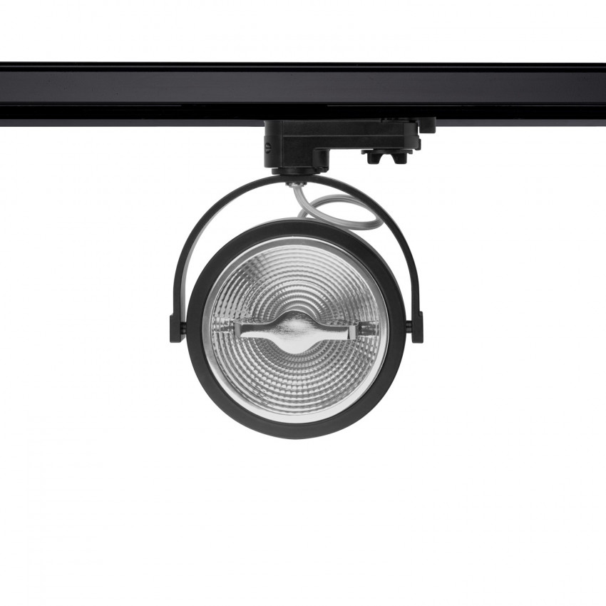 Foco LED Cree AR111 15W Regulável Preto para Carril Trifásico