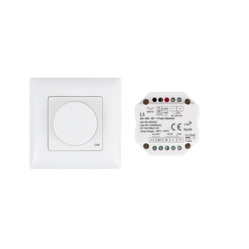 Produto de Regulador Interruptor LED 1-10V Sem Fios