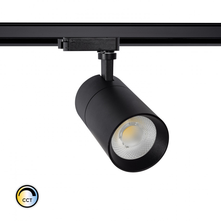 Foco LED New Mallet 20W Regulável No Flicker CCT Seleccionável para Carril Monofásico (UGR 15)