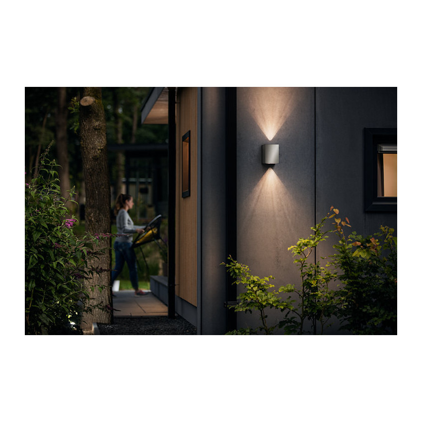 Producto de Aplique de Pared Exterior LED Doble Iluminación Regulable 2x4.5W PHILIPS Cistus