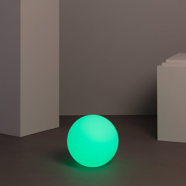 Bola Esfera con luz led RGBW 30cm bateria recargable