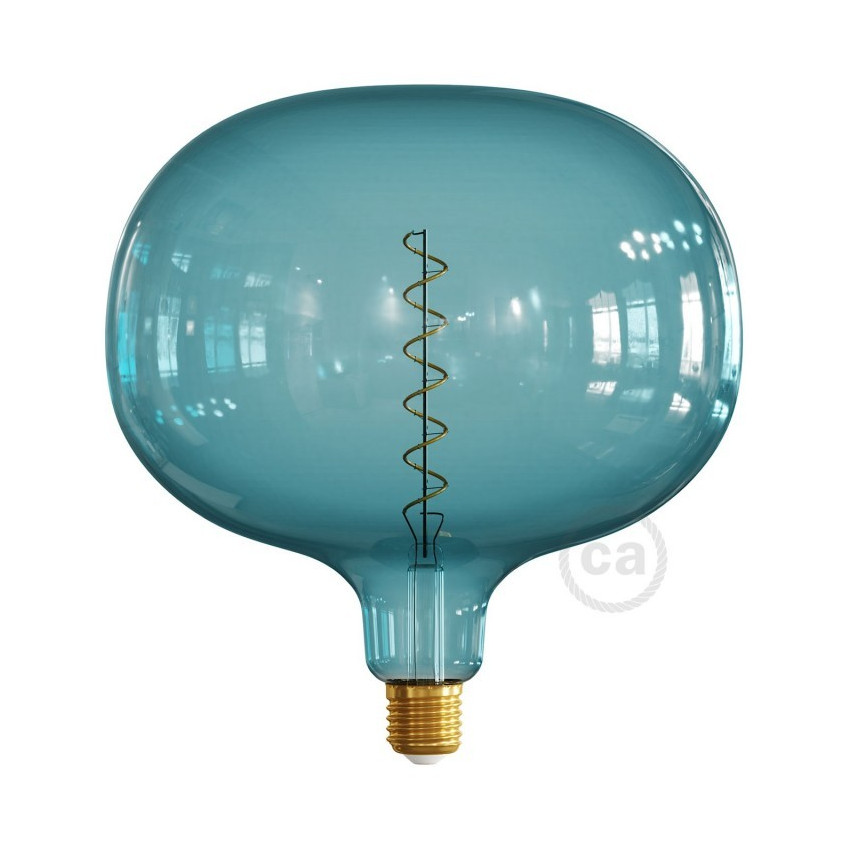 Bombilla LED E27 Regulable Filamento 4W Creative-Cables XXL Cobble Ocean Blue Modelo ES18C220BO
