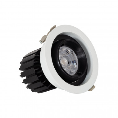 Produto de Foco Downlight LED 12W COB Direccionável 360º Circular Corte Ø 100 mm CRI90 Expert Color No Flicker                             