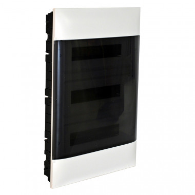 Caixa de Encastrar Practibox S para Divisórias Convencionais Porta Transparente 3x18 Módulos LEGRAND 137058