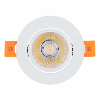 Producto de Foco Downlight LED 7W Regulable COB Direccionable Circular Blanco Corte Ø 70 mm