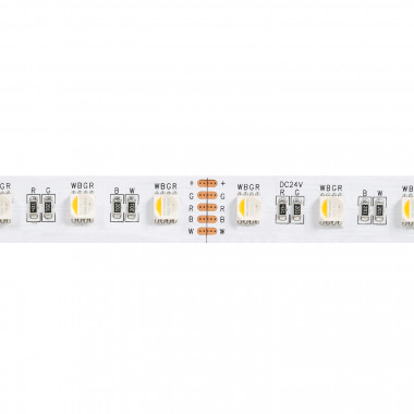 Producto de Tira LED RGBW 24V DC 60LED/m 5m IP20 Ancho 12mm Corte cada 10cm