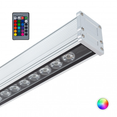 Luminária de Cortina Lineal LED RGB 36W IP65 1000mm