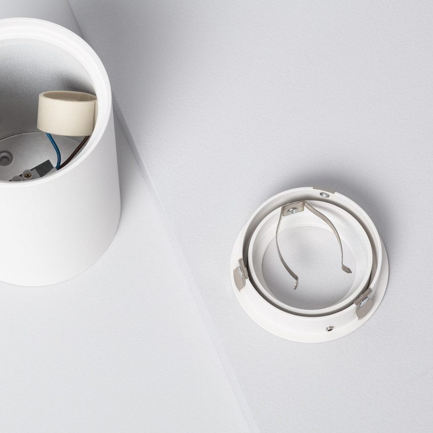 Aro Downlight Circular Blanco para Bombilla LED GU10 / GU5.3