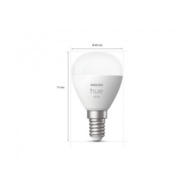 Produto de Pack 2 Lâmpadas Inteligentes LED E14 5.7W 470 lm P45 PHILIPS Hue White