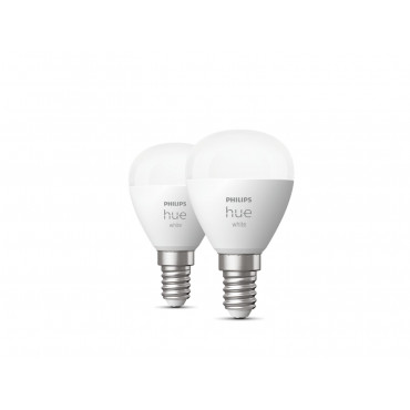 Product Pack 2 Lâmpadas Inteligentes LED E14 5.7W 470 lm P45 PHILIPS Hue White