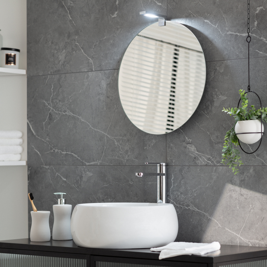 Aplique LED Santorini 3W (9.5V) para Espelho de casa de banho