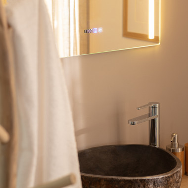 Espejo Baño con Luz LED y Antivaho Ø60 cm Big Volpe - efectoLED